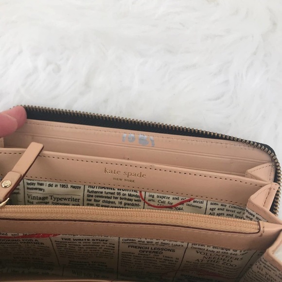 Kate Spade Neda Patent Leather Zip Around Wallet - Picture 7 of 14